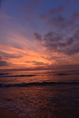 Sonnenuntergang Lido di Camaiore im Ligurischen Meer