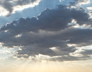 Obraz premium sky and rays
