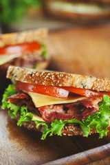 grilled bacon sandwich