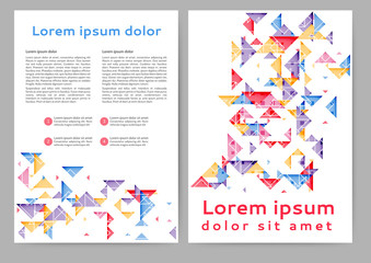 Abstract colored brochure