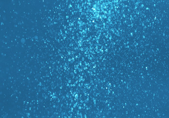 Naklejka na ściany i meble drops of water on a blue background