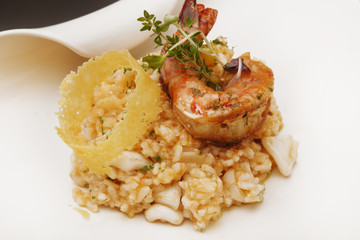 Seafood risotto