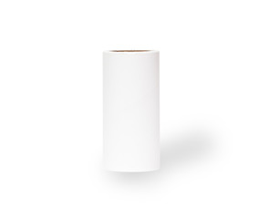 white paper tube on white background