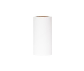 white paper tube on white background