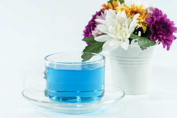 blue tea from Butterfly pea flower