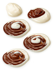 White and Brown Chocolate Pudding