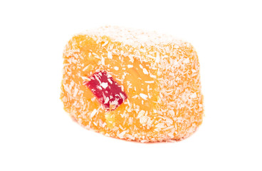 Orange turkish delight lokum