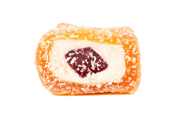 Orange turkish delight lokum