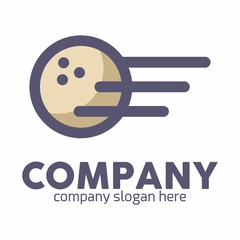 Bowling logo icon vector template