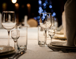 Wine glass and bokeh