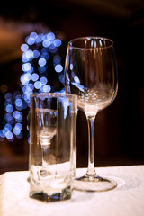 Wine glass and bokeh