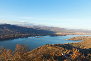 Beautiful panorama in Visegrad, Hungary