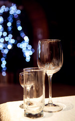 Wine glass and bokeh