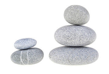 Stones isolated on white background