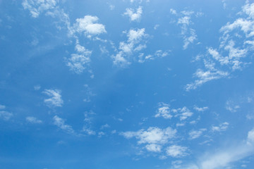 Fototapeta na wymiar Blue sky and altocumulus clouds