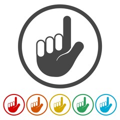 Obraz premium Hand Icon Vector 