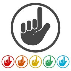 Obraz premium Hand Icon Vector 