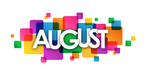 "AUGUST" Vector Letters  Icon