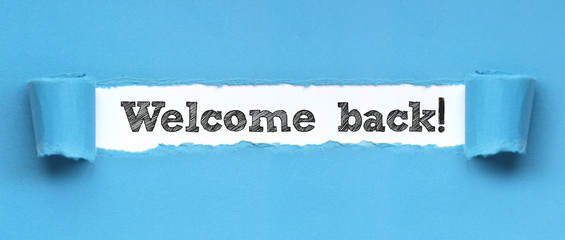 Welcome back!
