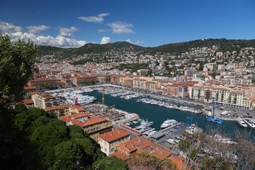 Fototapeta na wymiar Nice harbor France riviera
