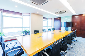 interior of modern meeting room