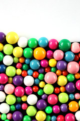 Fototapeta na wymiar plastic round colored beads. 3