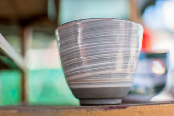 Put the glass ceramic tea