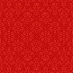 Neutral Seamless Linear Flourish Pattern.
