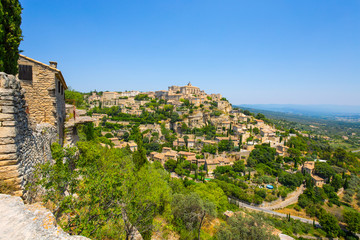 Obraz premium View of Gordes, medieval village in Provence, France