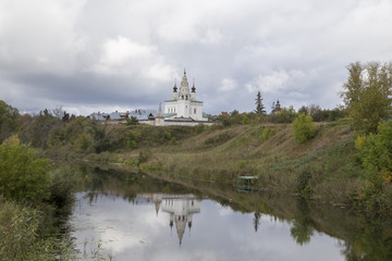 Fototapeta na wymiar the landscape in suzdal,russian federation