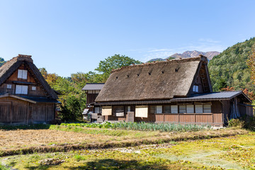 Fototapeta na wymiar House in historic village Shirakawa-go