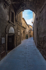 Naklejka premium Pitigliano (Italy) - The gorgeous medieval town in Tuscany region, known as 
