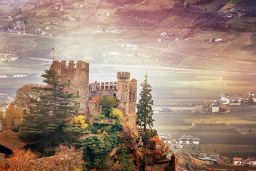 Alpine mountains, Italy, South Tyrol, Meran. Travel concept, Bea