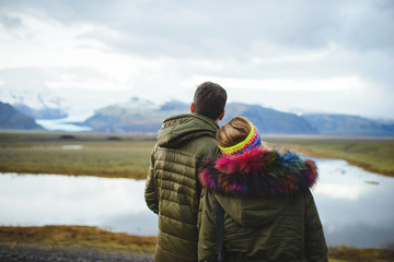 Couple Enjoying Mountains