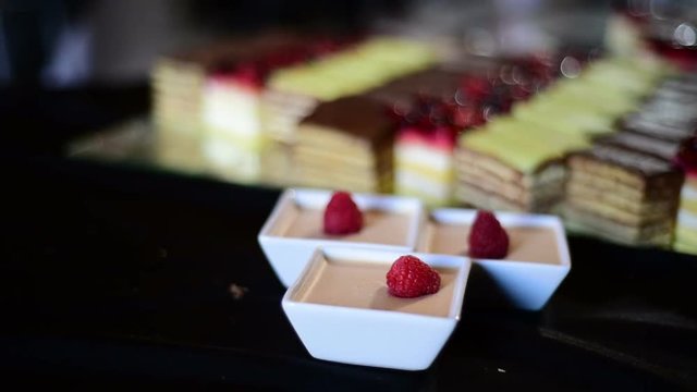 Sweet desserts to eat at the party or conference
