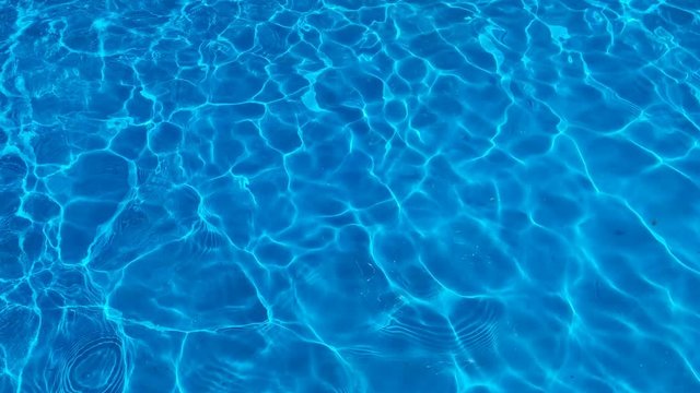 Blue water surface swimming pool, can be use for background. uhd 4k 3840x2160.
