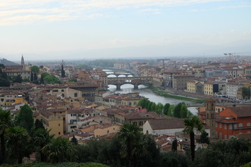 Fototapeta na wymiar Great view from Piazzale Michelangelo