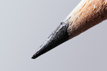 Macro di una punta di matita in grafite