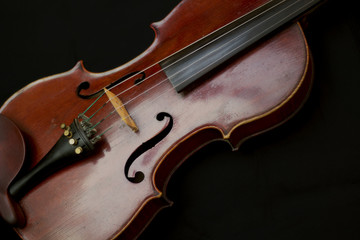 Fototapeta premium Wooden brown fiddle