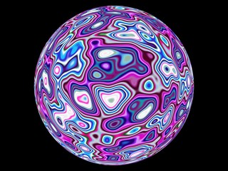 Colored abstract fractal pattern. Computer generated graphics.