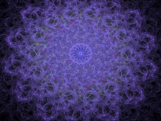 Colored abstract fractal pattern. Computer generated graphics.