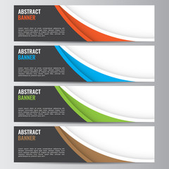 Naklejka premium Abstract vector banner business background