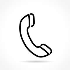 phone thin line icon