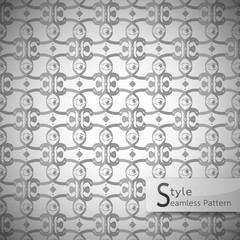 eyes lattice Monochrome vintage seamless pattern vector illustra