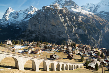 Funicular Bridge in Switzerland