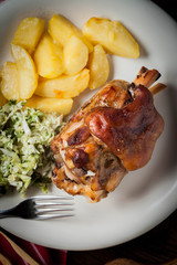 Roast pork knuckle.