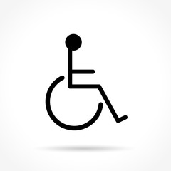 wheelchair thin line icon