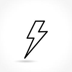 flash thin line icon