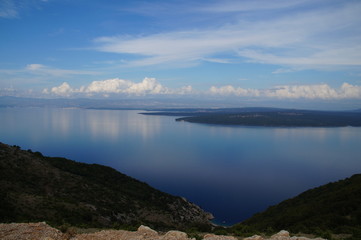 Panoramalandschaft - Inseln -Meer -Aussicht 