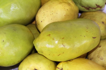 Ripe Quince Fruits